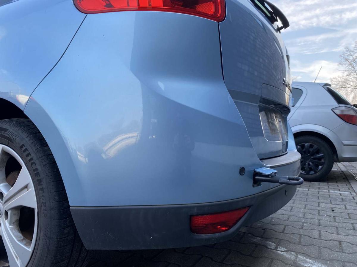 Renault Grand Scenic 3 original Sto&szlig;stange Stossf&auml;nger hinten 7-Sitzer Terpa Hellblaumetallic Bj.2011